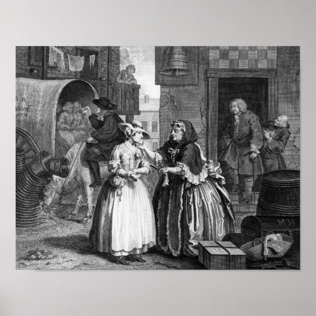 Póster El progreso de un Harlot (Frente)