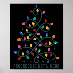 Póster El Progreso No Es Lineal Profesor De Educación Esp