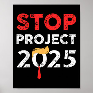 Póster El proyecto Stop 2025 Trump contra Trump