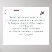 El PSALM 1, no camina al paso con los malvados