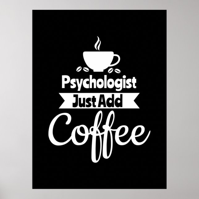 Póster El psicólogo acaba de añadir café (Frente)