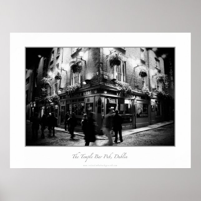 Póster El pub Temple Bar, Dublín (Frente)