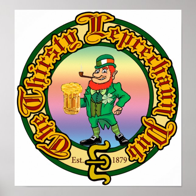 Póster El pub Thirsty Leprechaun (Frente)