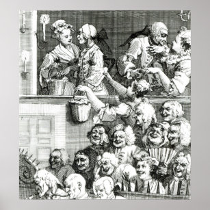 Póster El Público Riéndose, 1733