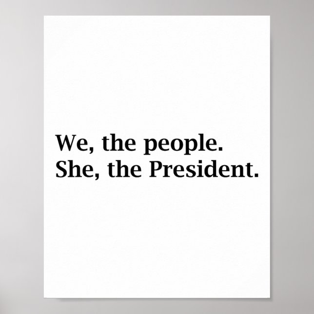 Póster El Pueblo Apoya A Kamala Harris Por La Presidencia (Frente)