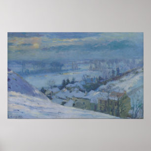 Póster El pueblo de Herblay debajo de la nieve, 1895