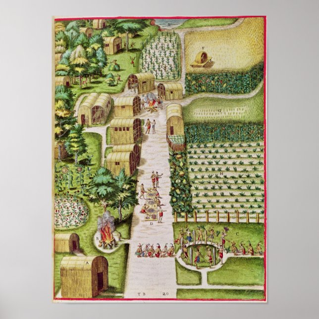 Póster El pueblo de Secoton (Frente)