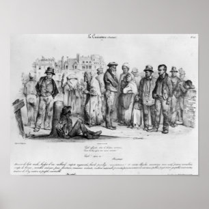 Póster El pueblo emancipado, de 'La Caricatura'