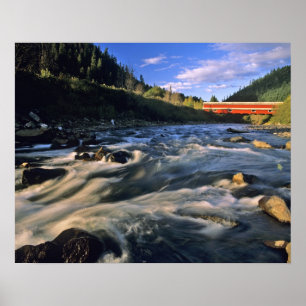 Póster El puente cubierto de Office más largo de Oregón e