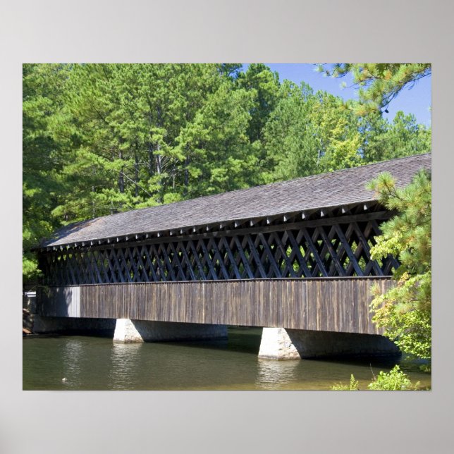 Póster El puente cubierto de Stone Mountain en Stone (Frente)