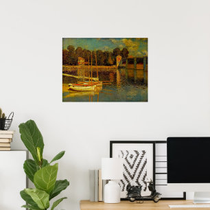 Póster El puente de Argenteuil por Claude Monet
