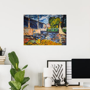 Póster El puente de Chatou Maurice de Vlaminck