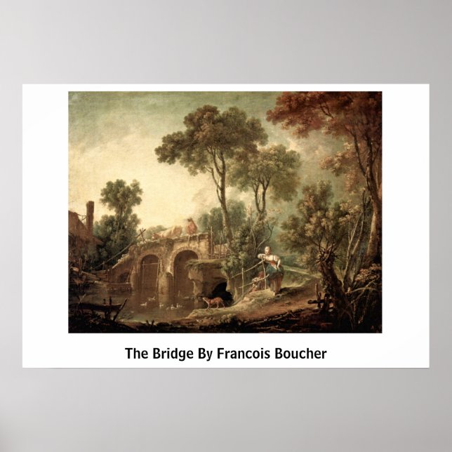 Póster El Puente De Francois Boucher (Frente)
