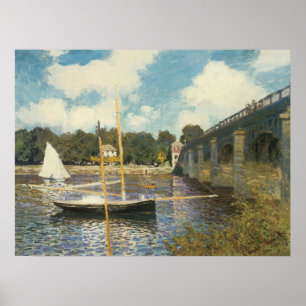 Póster El puente de la autopista en Argenteuil por Claude