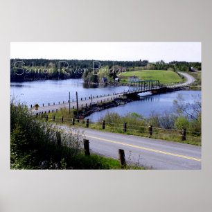 Póster El puente del río salmonero, Guysborough Co., N.S.