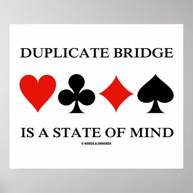 Póster El Puente Duplicado Es Un Estado De Mente (Trajes  (Frente)