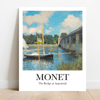 Póster El puente en Argentina de Claude Monet