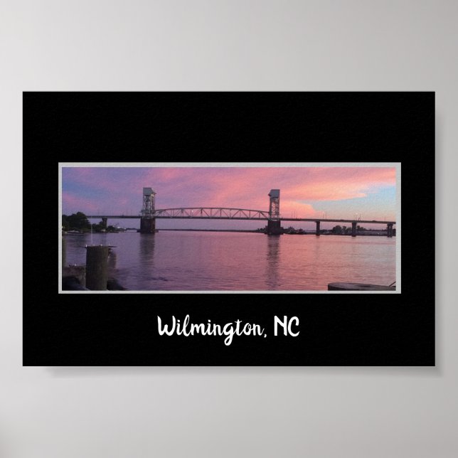 Póster El puente en Wilmington, NC (Frente)