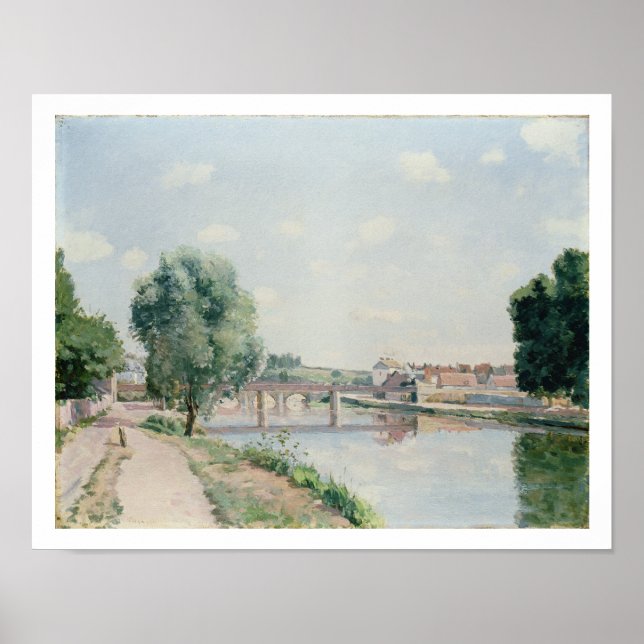 Póster El puente ferroviario, Pontoise (Frente)