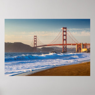 Póster El puente Golden Gate desde Baker Beach