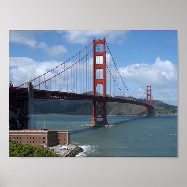 Póster El puente Golden Gate en Frisco (Frente)