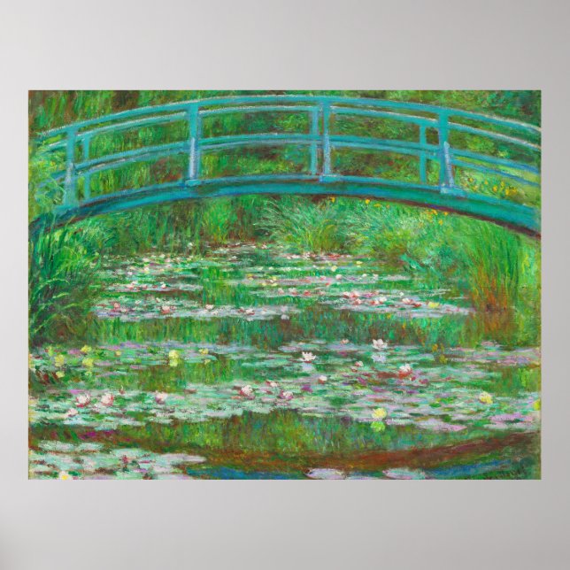 Póster El puente japonés Claude Monet (Frente)