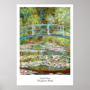 Póster El puente japonés Claude Monet de 1899