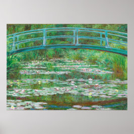 Póster El puente japonés de Claude Monet