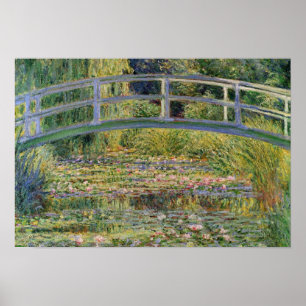 Póster El puente japonés de Claude Monet