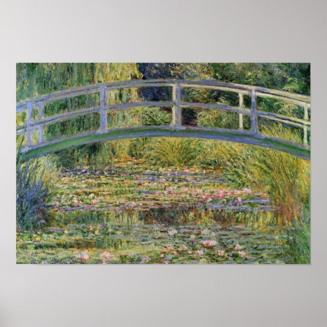 Póster El puente japonés de Claude Monet (Frente)