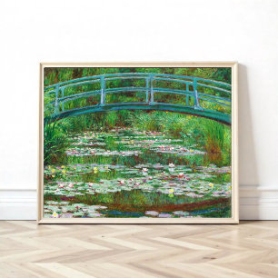 Póster El puente japonés de Claude Monet