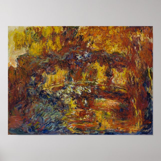 Póster El puente japonés de Monet (Frente)