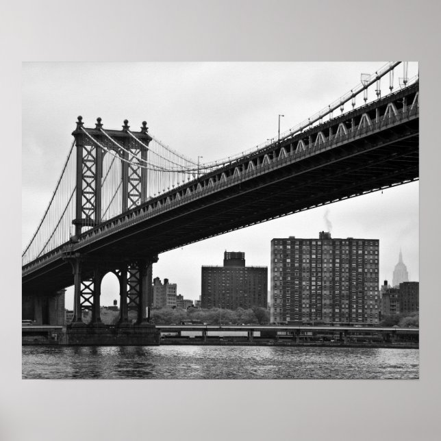 Póster El puente Manhattan en la ciudad de Nueva York (Frente)