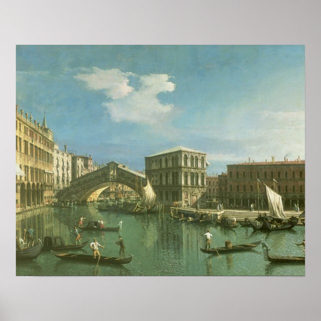 Póster El puente Rialto, Venecia (Frente)