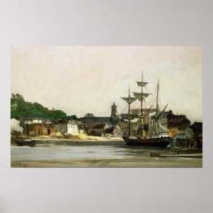 Póster El puerto de Honfleur