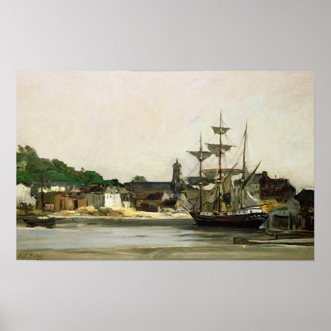 Póster El puerto de Honfleur (Frente)