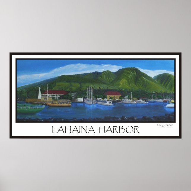 Póster El puerto de Lahaina (Frente)