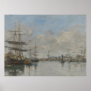 Póster El puerto de Le Havre (1885-90 aproximadamente)