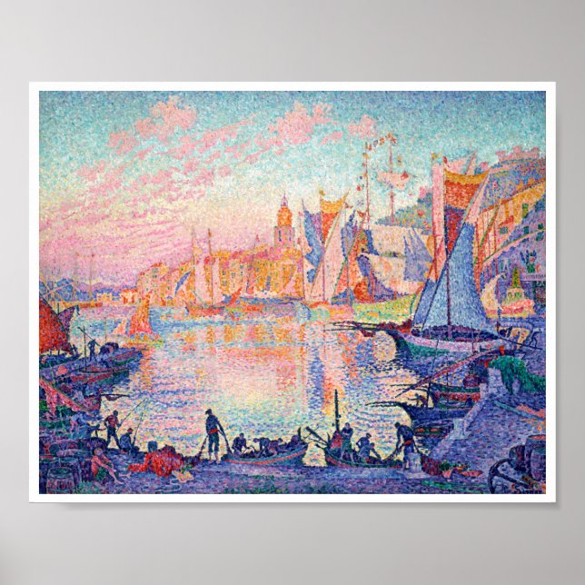 Póster El puerto de Saint-Tropez, Signac (Frente)