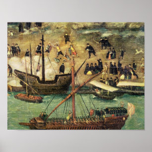 Póster El puerto de Sevilla, c.1590