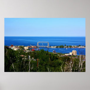 Póster El puerto desde Skyline