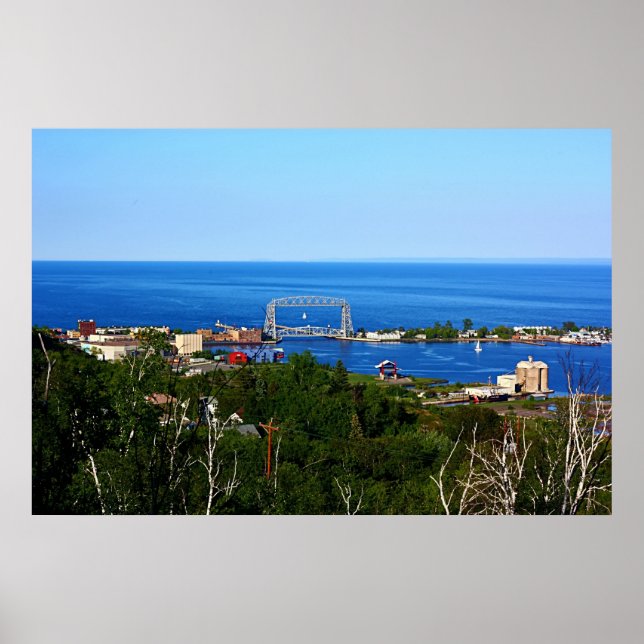 Póster El puerto desde Skyline (Frente)