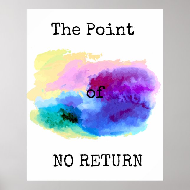 PÓSTER EL PUNTO DE NO REGRESAR (Frente)