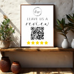 Póster El QR minimalista nos deja un logotipo de revisión<br><div class="desc">Presentamos nuestro Minimalista Rótulo de negocios QR "Déjanos una revisión", una manera moderna y eficiente de mejorar tu presencia en línea y reunir valiosas opiniones de los clientes. Este elegante signo se integra perfectamente en el entorno de su negocio con su diseño minimalista. Presenta de manera destacada un escandaloso código...</div>