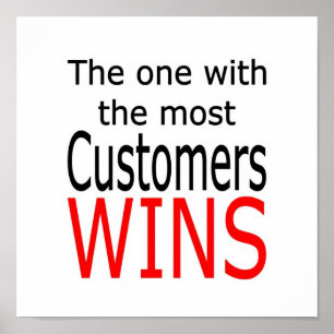 Póster El que más clientes gana