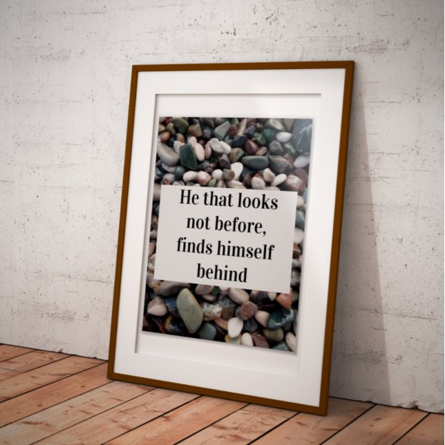 Póster El que no se ve antes de la sabiduría cita poster (Subido por el creador)