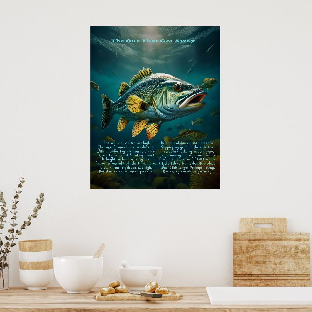 Póster El Que Se Quedó Poster Con Poema (Cocina)