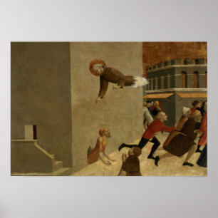 Póster El Rainiero bendecido Rasini que entrega a pobres