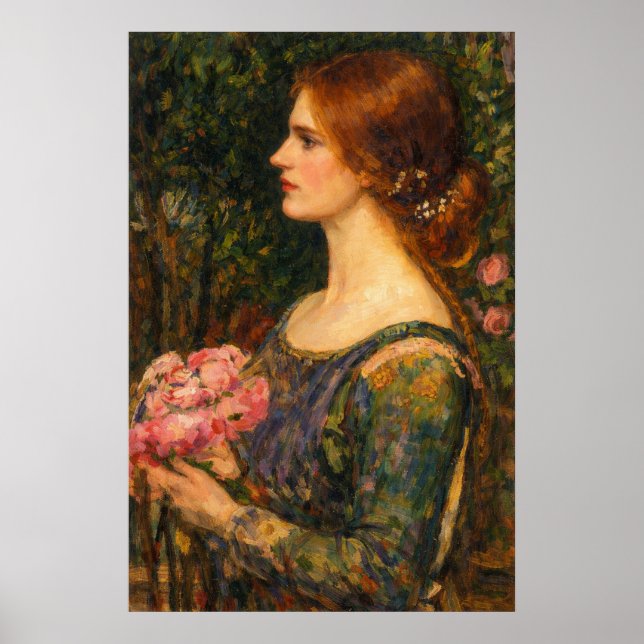Póster El ramo de John William Waterhouse (Frente)