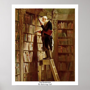 Póster El ratón de biblioteca, por Spitzweg, Carl